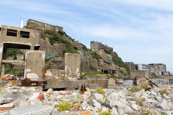 Övergiven Battleship Island Japan — Stockfoto