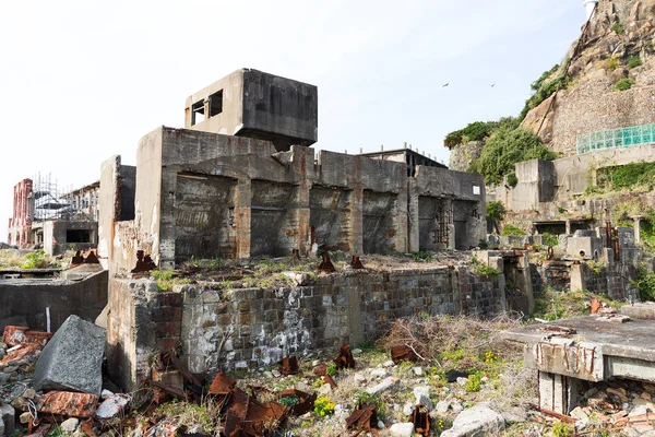 Isla Del Acorazado Abandonado Nagasaki —  Fotos de Stock