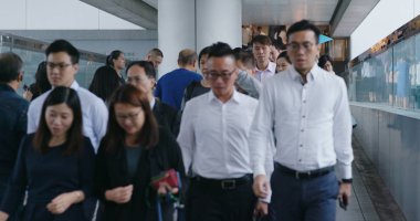 Merkez, Hong Kong, 10 Ekim 2018:-kişi arası yol