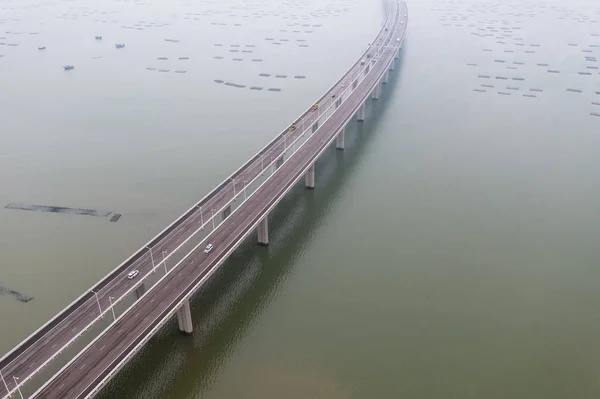 Hong Kong Outubro 2018 Shenzhen Bay Bridge — Fotografia de Stock