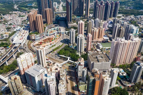 Yuen Long Hongkong Oktober 2018 Hong Kong Bostadsområde — Stockfoto