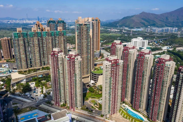 Yuen Long Hongkong Oktober 2018 Hong Kong Bostadsområde — Stockfoto