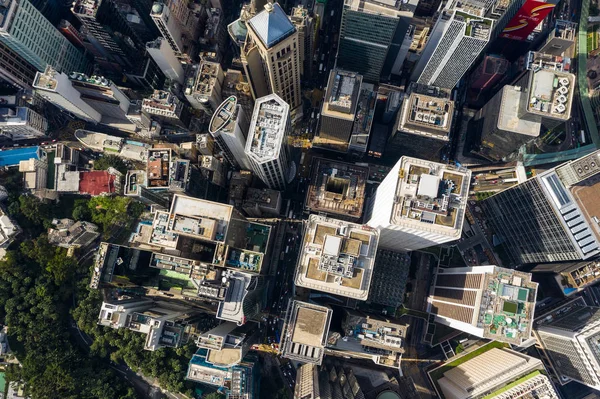 セントラル 2018 香港市街の平面図 — ストック写真