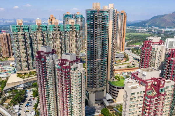 Yuen Long Hongkong Oktober 2018 Hong Kong Bostadsområde — Stockfoto
