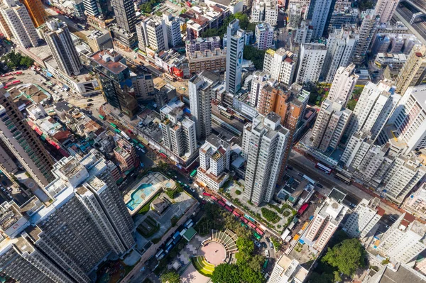 Yuen Long Hongkong Oktober 2018 Hong Kong Bostadsområde — Stockfoto
