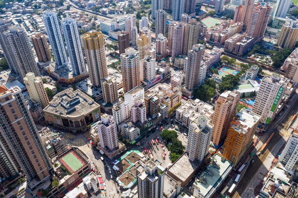 Yuen Long, Hong Kong 21 October 2018:- Hong Kong residential district