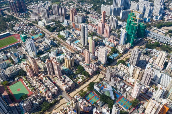 Yuen Long Hong Kong Octubre 2018 Distrito Residencial Hong Kong —  Fotos de Stock