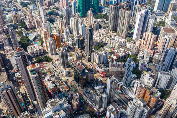Yuen Long, Hong Kong, 21 October 2018:- Hong Kong residential district