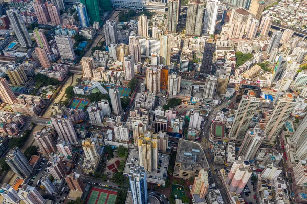 Yuen Long Hong Kong Října 2018 Rezidenční Čtvrti Hong Kongu — Stock fotografie