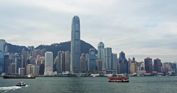 Victoria Harbor Hong Kong Listopada 2018 Miasto Hongkong — Zdjęcie stockowe