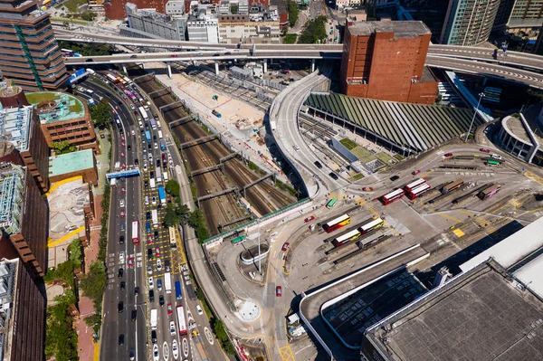 Hung Hom Hong Kong Noviembre 2018 Túnel Través Del Puerto — Foto de Stock