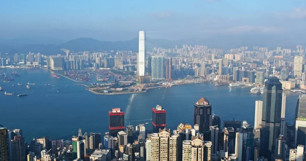 2018年11月9日 香港维多利亚高峰 香港城市 — 图库照片