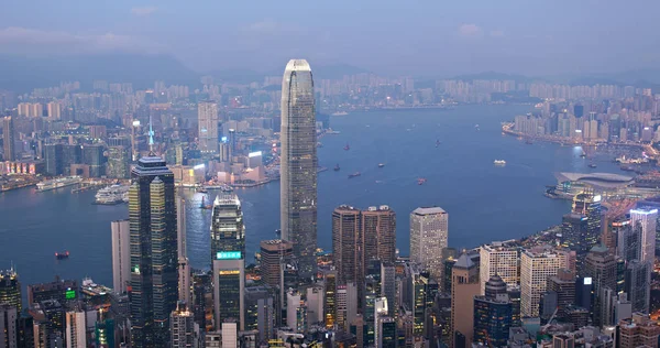 Victoria Peak Hong Kong November 2018 Hong Kong Stad Bij — Stockfoto