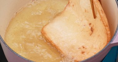 Fry karides kraker yakın çekim