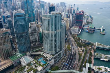 Merkez, Hong Kong-01 Kasım 2018: Hong Kong iş bölgesi