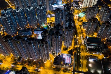 Tin Shui Wai, Hong Kong, 05 Kasım 2018 Gece Hong Kong