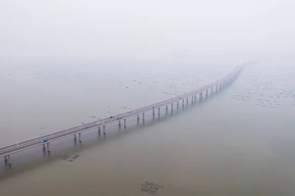 Hong Kong Octobre 2018 Shenzhen Bay Bridge — Photo