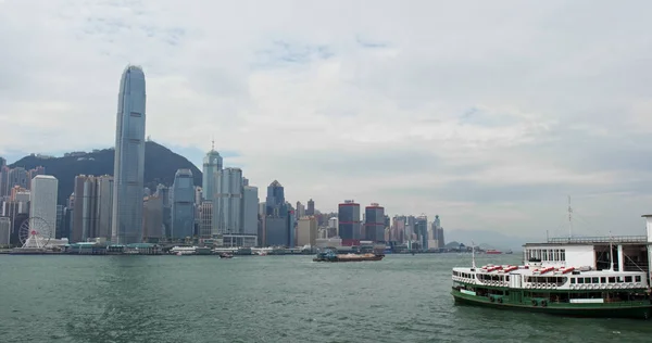 Victoria Harbor Hong Kong Novembre 2018 Jetée Ferry Hong Kong — Photo