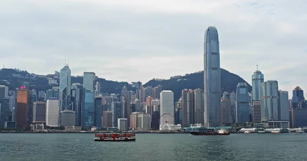 Victoria Harbor Hong Kong Novembro 2018 Paisagem Hong Kong — Fotografia de Stock