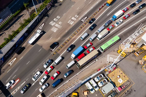 Hung Hom Hongkong November 2018 Verkehr Kreuzungstunnel — Stockfoto