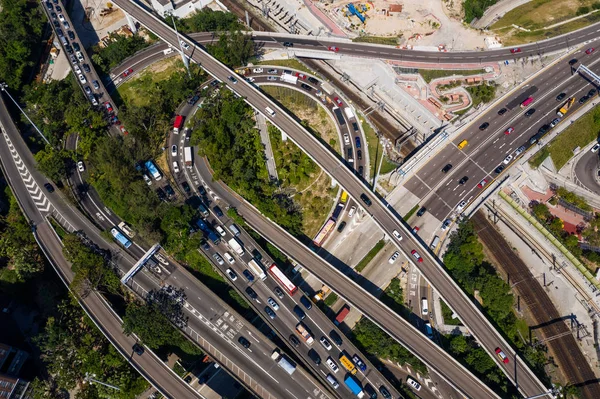 Hung Hom Hong Kong Listopada 2018 Ruch Tunelu Cross Harbor — Zdjęcie stockowe