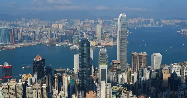 香港维多利亚山顶 2018年11月7日 香港城市 — 图库照片