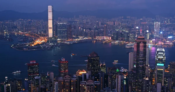 Victoria Peak Hong Kong November 2018 Hong Kong Stad Bij — Stockfoto