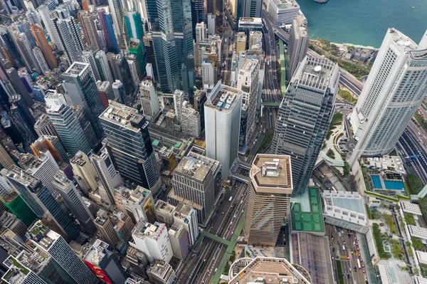 Central Hong Kong Listopad 2018 Wieżowiec Biznesowy Hongkongu — Zdjęcie stockowe