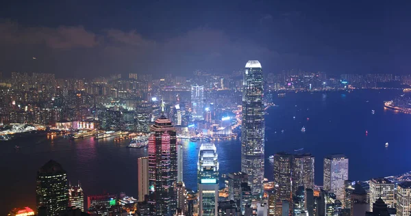 Victoria Peak Hong Kong November 2018 Hong Kong Stad Bij — Stockfoto