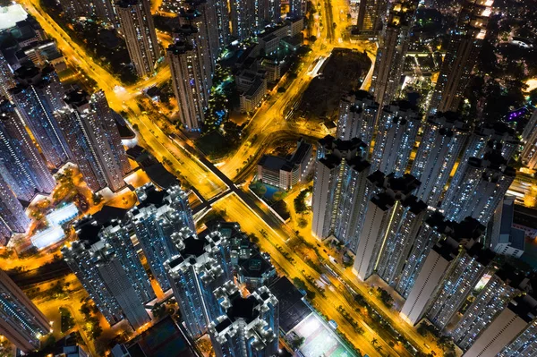 Shui Wai 2018 香港夜住宅 — ストック写真