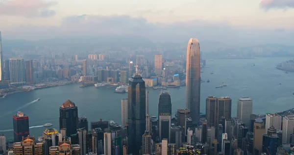 Victoria Peak Hong Kong November 2018 Hong Kong Skyline — Stockfoto