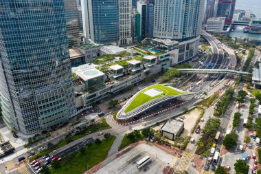 Merkez, Hong Kong - 01 Kasım, 2018: Hong Kong iş bölgesi