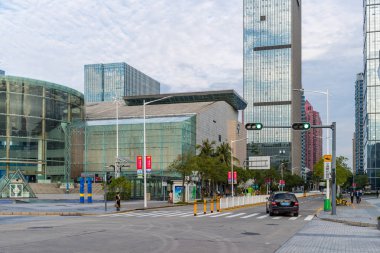 Shenzhen, Çin - 26 Kasım, 2018: Shenzhen şehri