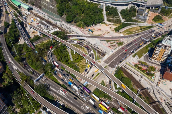 Hung Hom Hongkong Hongkong Listopada 2018 Krzyż Przystani Tunelu — Zdjęcie stockowe