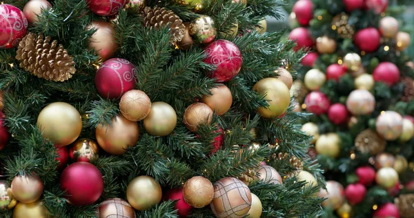 Hermosa Decoración Del Árbol Navidad — Foto de Stock