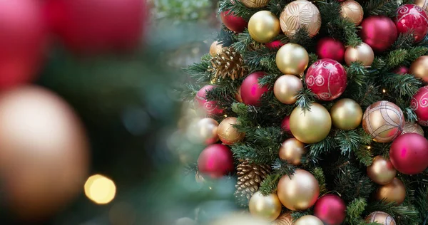 Vacker Jul Träd Dekoration — Stockfoto
