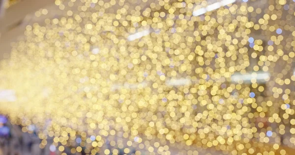 Bokeh Golden Shiny Christmas — Stock Photo, Image