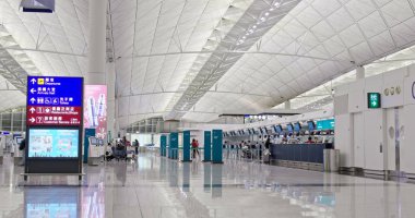 Chek lap kok, Hong Kong- 24 Kasım 2018: Hong Kong uluslararası havaalanı 