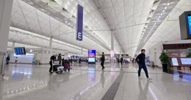 Chek lap kok, Hong Kong- 24 Kasım 2018: Hong Kong uluslararası havaalanı 