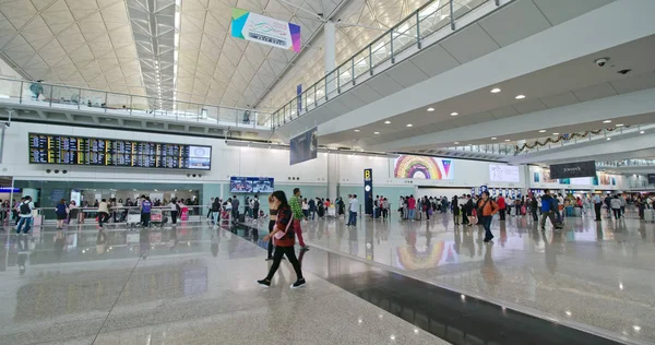 Chek Lap Jalá Hong Kong Noviembre 2018 Aeropuerto Internacional Hong — Foto de Stock