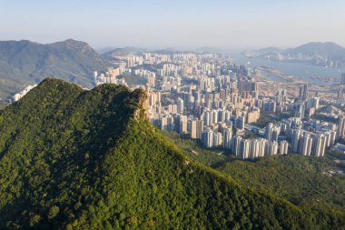 Hong Kong 'daki Lion Rock Dağı.