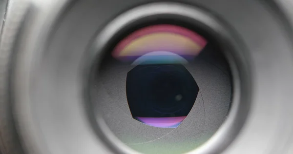 Adjusting Aperture Camera Lens — Stock Photo, Image