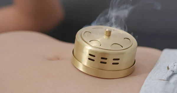 Kinesisk Medicin Moxibustion Terapi — Stockfoto