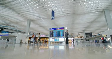Chek lap kok, Hong Kong - 24 Kasım 2018: Hong Kong uluslararası havaalanı 
