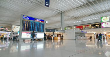 Chek lap kok, Hong Kong - 24 Kasım 2018: Hong Kong uluslararası havaalanı 