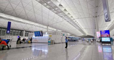 Chek lap kok, Hong Kong - 24 Kasım 2018: Hong Kong uluslararası havaalanı 