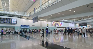 Chek lap kok, Hong Kong - 24 Kasım 2018: Hong Kong uluslararası havaalanı 