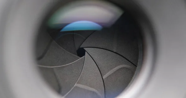 Lens Van Diafragma Camera Wijzigen — Stockfoto