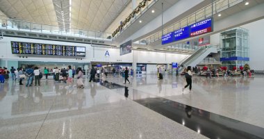Chek lap kok, Hong Kong - 24 Kasım 2018: Hong Kong uluslararası havaalanı 