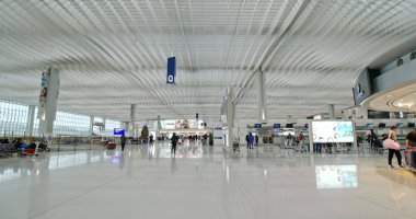 Chek lap kok, Hong Kong - 24 Kasım 2018: Hong Kong uluslararası havaalanı 